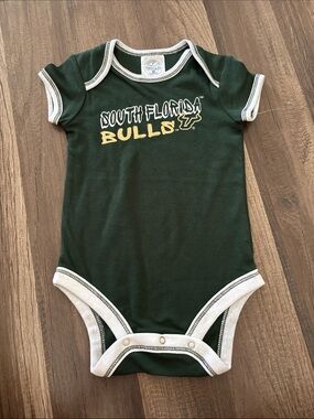 NWOT university of South Florida Bulls baby bodysuit